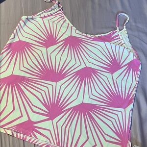 Pink & Mint Geometric Print Cami Tank